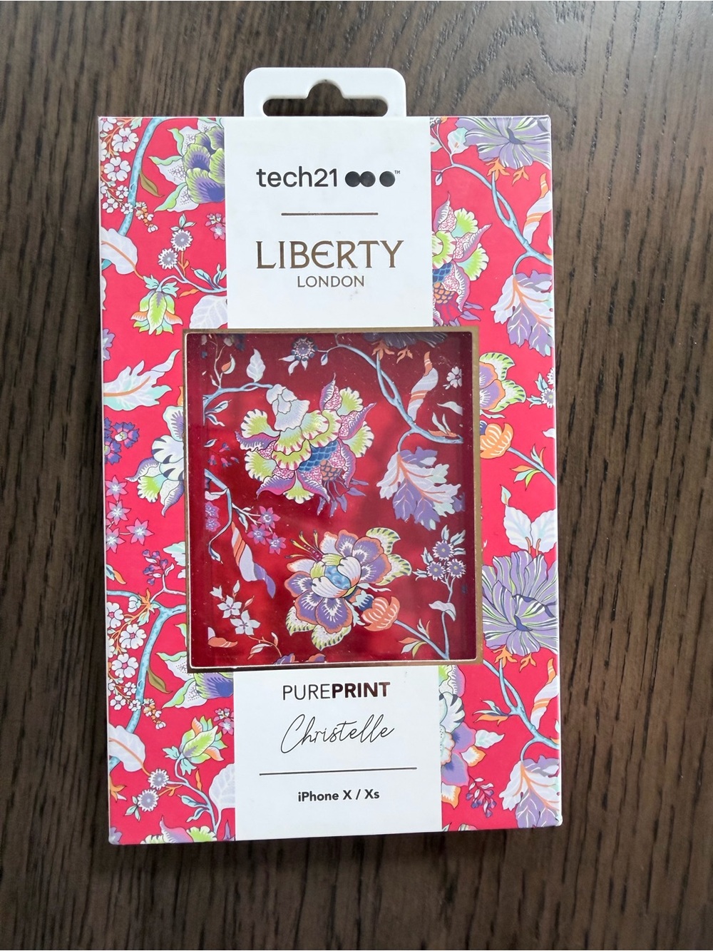 BRAND NEW Tech21 PurePrint Christelle iPhone X / Xs Case - Red Floral